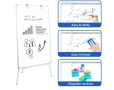 Стойка за флипчарт DOLLAR BOSS, магнитна бяла дъска 60×90 см с регулируема височина, преносима бяла , снимка 3