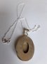 Арт Колие от естествен яспис, медальон, висулка, снимка 5