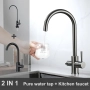 Techzm Трипътен кухненски смесител 3 в 1 с изход за филтрирана вода, снимка 5