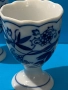 Порцеланови поставки за яйца Hutschenreuther – Blue Onion Style (5 бр., 1960–1970 г.) , снимка 4