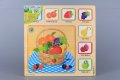 Детски дървен пъзел с плодове или зеленчуци, снимка 1 - Игри и пъзели - 37515922