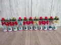 Ръчно изработени коледни свещници, снимка 2