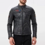 SUPERDRY 111740 Мъжко Кожено Яке с Подплата Кожа Състарен Ефект M-L, снимка 1