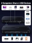 Lemorele KVM превключвател 2 компютъра 1 монитор [USB C вход] HDMI, снимка 5