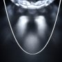 Посребрен кръгъл стилен синджир колие ланец дамски огърлица ланче 925 печат за късмет здраве и ща, снимка 17