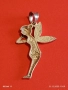 Сребърен медальон с формата на фея Tinkerbell Swarovski инкрустирана с блестящи кристали 18654, снимка 8