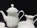 Стар български костен порцелан сервиз за чай , снимка 17