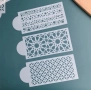 10 броя шаблон стенсил кръг звезди за декорация на торта кекс скрапбукинг дърво текстил , снимка 5