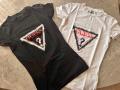  Оригинални дамски тениски в черно и бяло Guess, снимка 1 - Тениски - 44568120
