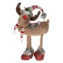 Коледно еленче, 48см, Сиво/червено седло, снимка 1 - Декорация за дома - 42719283