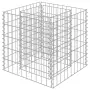 vidaXL Габион повдигната леха, поцинкована стомана, 50x50x50 cм, снимка 1