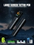 Нов Професионален тату комплект OZER Pen 1800mAh с цветни мастила игли, снимка 6