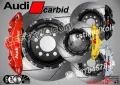 Надписи за капаци на спирачни апарати Audi Carbid, снимка 1