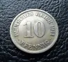 Стара монета 10 пфенига 1911 г. буква J -Германия- топ цена !, снимка 3