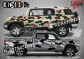 Лодка Кaмуфлаж Офроуд Джип Пикап Camouflage Off-Road стикери, снимка 3