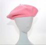 Розова шапка барета, снимка 1 - Шапки - 31421301
