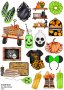 Скрапбук стикери за декорация планер halloween хелоуин самозалепващ лист А5 - различни видове, снимка 5