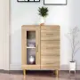 vidaXL Сайдборд, дъб сонома, 69,5x34x90 см, инженерно дърво, снимка 2