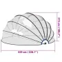 vidaXL Купол за басейн 559x275 см, снимка 9