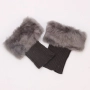 Дамски плетени гети с пух, различни цветове, снимка 11
