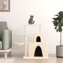vidaXL Котешко дърво със сизалени стълбове, кремаво, 83 см, снимка 2