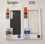 SPIGEN case LIQUID AIR за SAMSUNG S26 matte black, SPIGEN ULTRA HYBRID for SAMSUNG S26 crystal clear, снимка 2