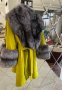 Дамско палто сибирска лисица и лама С, М,Л