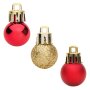 36 броя Комплект коледни топки, Червени и Златни, 2см, снимка 2