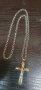 Синджир с кръст, снимка 1 - Колиета, медальони, синджири - 34138971