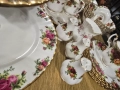 Royal Albert – Old Country Roses!  140 части • 24K позлата • Англия!  Цена: 4200 лв  Уникално голям , снимка 8