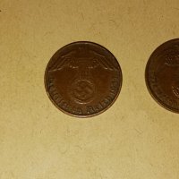 1 пфениг 1937 , 1938 и 1939 г . Германия , Трети райх - 3 бр, снимка 2 - Нумизматика и бонистика - 42597577