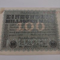 Райх банкнота - Германия - 100 Милиона марки / 1923 година - 17984, снимка 2 - Нумизматика и бонистика - 31020390