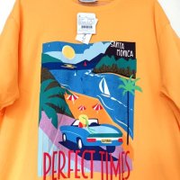 Жълто- оранжева тениска Perfect times, снимка 2 - Тениски - 40750994
