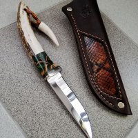 Ръчно изработен ловен нож от марка KD handmade knives ловни ножове, снимка 2 - Ловно оръжие - 39889760