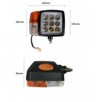 Комплект Фарове с Мигач и Габарит, Фарове за Трактор, Комбайна, Багер, Снегорин и др, снимка 2 - Селскостопанска техника - 38778651
