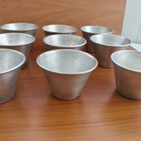 Стари метални алуминиеви чашки, снимка 6 - Антикварни и старинни предмети - 29850585