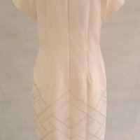 Бледорозова рокля с фигурални мотиви Margo Collection 2XL, снимка 2 - Рокли - 42638368