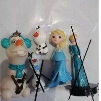 Елза Олаф Замръзналото Кралство frozen пластмасови играчки фигурки за игра и торта, снимка 1 - Фигурки - 30355475