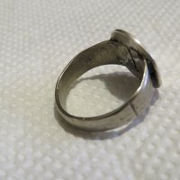 мъжки сребърен пръстен, Старинен пръстен със сребърна монета - Княз Фердинанд I - ЦАР НА БЪЛГАРИТЕ , снимка 2 - Пръстени - 31001898