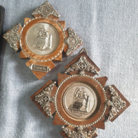 Лот 2- стари домашни икони -  5 броя, снимка 3 - Антикварни и старинни предмети - 44629215