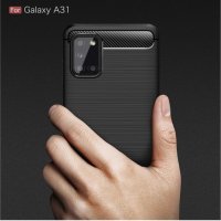 Samsung Galaxy A31 карбон силиконов гръб / кейс, снимка 3 - Калъфи, кейсове - 29531103
