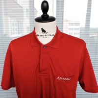 Schoffel Naxo Men`s Red Vintage Short Sleeve Collared Outdoor Polo Shirt Size L, снимка 2 - Тениски - 44356487