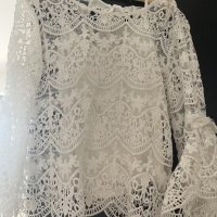 Дамска блуза от дантела, снимка 1 - Блузи с дълъг ръкав и пуловери - 44238771