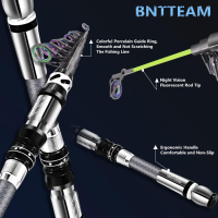BNTTEAM телескопична въдица 99% въглеродни влакна с флуоресцентен връх (VIN TPYE, 2,4M/94,5in/7,84ft, снимка 6 - Въдици - 44674385