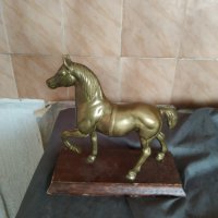 месингова статуетка-кон, снимка 5 - Антикварни и старинни предмети - 37411731