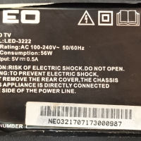 Neo LED-3222 със счупен екран-TP.S506.PB819 / MS-L1816 V2 /CX315DLEDM V320BJ6-Q01 Rev.C1, снимка 2 - Части и Платки - 44656820