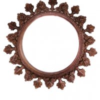 Кръгло, голямо, дизайнерско ръчно изработено огледало за стена., снимка 12 - Огледала - 39624698