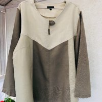 Голяма ленена блуза бохо стил Германия, снимка 1 - Блузи с дълъг ръкав и пуловери - 31215833