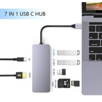 USB C хъб, Kameta Type C към 4K HDMI, USB 3.0, снимка 2 - Друга електроника - 40394258