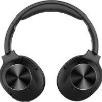 Безжични Bluetooth слушалки GarageRock Hybrid Active Noise Canceling Headphones - черни, снимка 1 - Bluetooth слушалки - 44763232